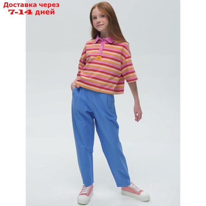 Брюки для девочек, рост 140 см, цвет джинс - фото 7 - id-p226872423