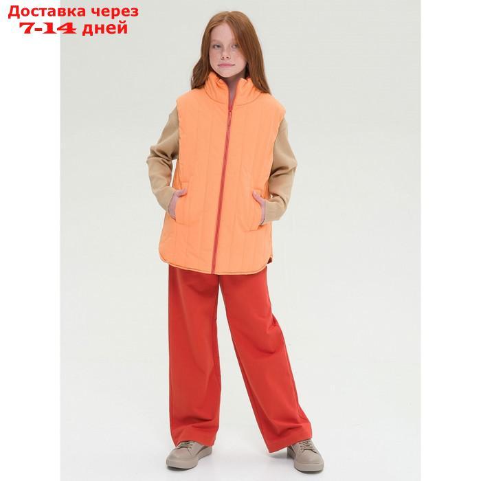 Жилет для девочек, рост 134 см, цвет оранжевый - фото 5 - id-p226872437