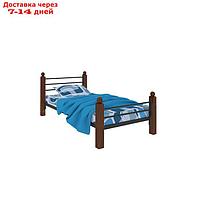 Кровать "Милана Мини Люкс Плюс", 800×2000 мм, металл, цвет чёрный