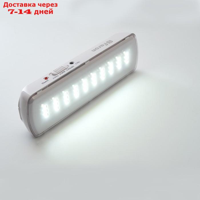 Светильник аварийный Feron EM110, IP20, LED, 2 Вт, 205х31х58 мм, цвет белый - фото 6 - id-p226913542