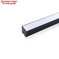 Профиль накладной для светодиодной ленты Feron, CAB256, 2 м, цвет чёрный