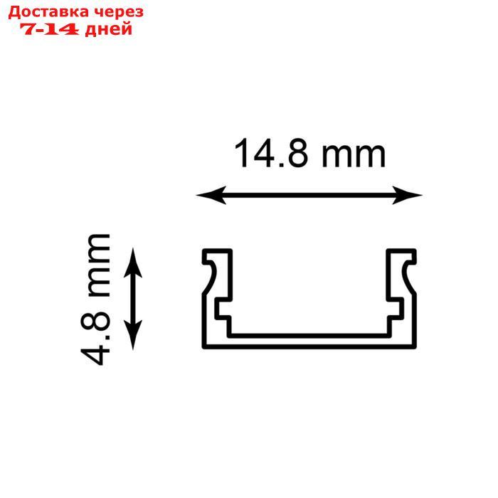 Профиль накладной для светодиодной ленты Feron, CAB282, 2 м, цвет серебро - фото 2 - id-p226913549