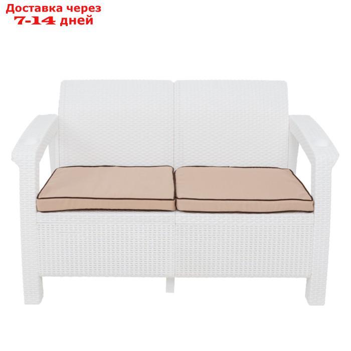 Комплект садовой мебели Tweet Terrace Set: 2х местный диван, 2 кресла, столик, цвет белый - фото 2 - id-p226907646