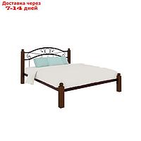 Кровать "Надежда Люкс", 1800×2000 мм, металл, цвет коричневый