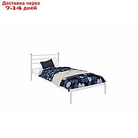 Кровать "Милана Мини", 800×1900 мм, металл, цвет белый