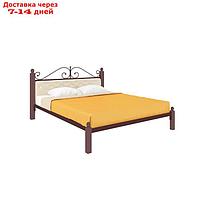 Кровать "Диана Люкс Мягкая", 1400×2000 мм, металл, цвет коричневый