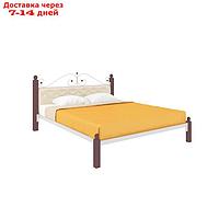 Кровать "Диана Люкс Мягкая", 1200×2000 мм, металл, цвет белый