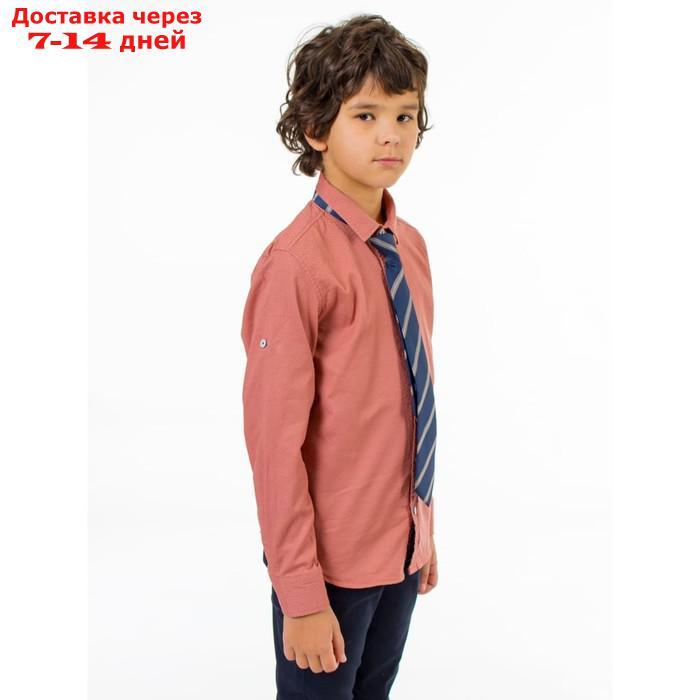 Сорочка верхняя для мальчиков Isee, рост 158-164 см, цвет терракотовый - фото 1 - id-p226872495