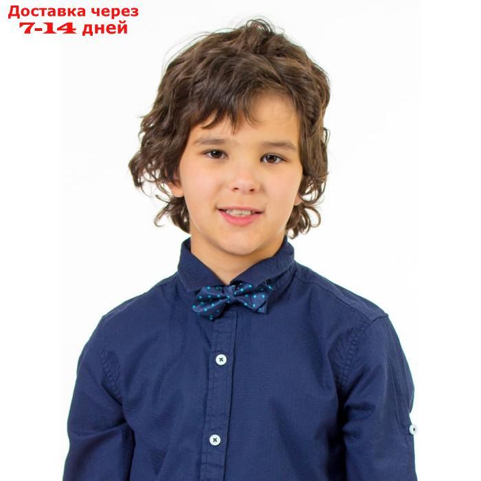 Сорочка верхняя для мальчиков Isee, рост 146-152 см, цвет тёмно-синий - фото 4 - id-p226872496