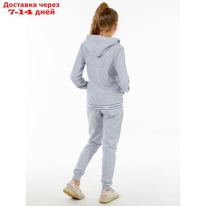 Костюм спортивный для девочек Isee, рост 146-152 см, цвет серый - фото 4 - id-p226872497