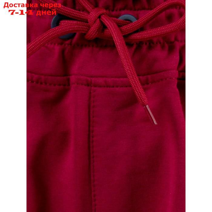 Костюм спортивный для девочек Isee, рост 128-134 см, цвет бордовый - фото 2 - id-p226872498