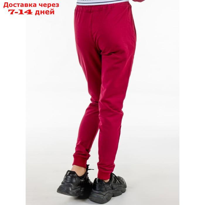 Костюм спортивный для девочек Isee, рост 128-134 см, цвет бордовый - фото 4 - id-p226872498