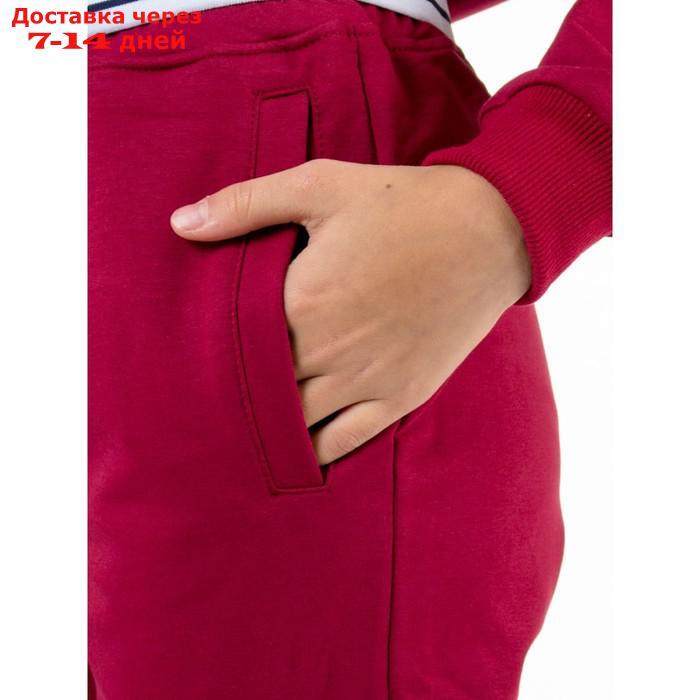 Костюм спортивный для девочек Isee, рост 128-134 см, цвет бордовый - фото 10 - id-p226872498
