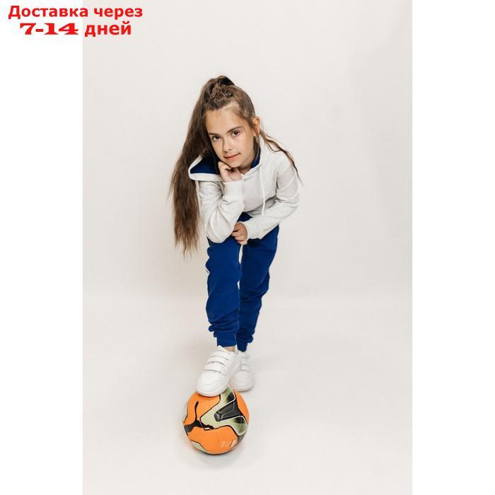 Костюм спортивный для девочек Isee, рост 146-152 см, цвет серый, синий - фото 4 - id-p226872500