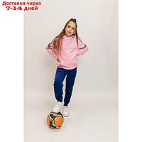 Костюм спортивный для девочек Isee, рост 128-134 см, цвет розовый, синий