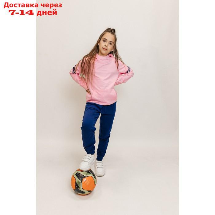 Костюм спортивный для девочек Isee, рост 128-134 см, цвет розовый, синий - фото 1 - id-p226872502