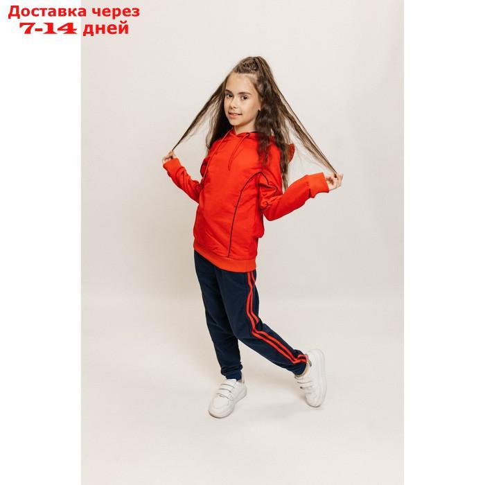 Костюм спортивный для девочек Isee, рост 164-170 см, цвет красный, синий - фото 5 - id-p226872522
