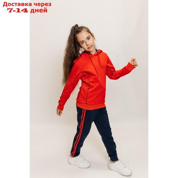 Костюм спортивный для девочек Isee, рост 164-170 см, цвет красный, синий - фото 9 - id-p226872522