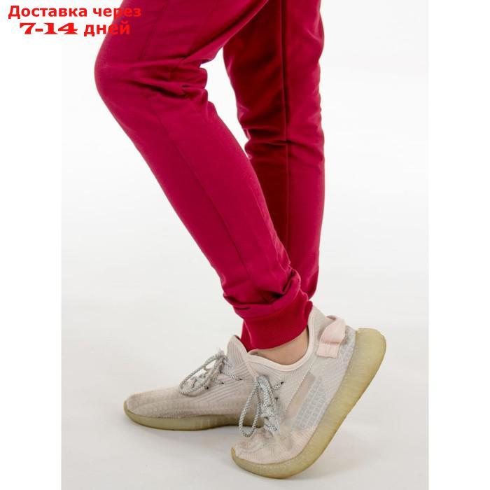Костюм спортивный для девочек Isee, рост 158-164 см, цвет серый, бордовый - фото 7 - id-p226872526