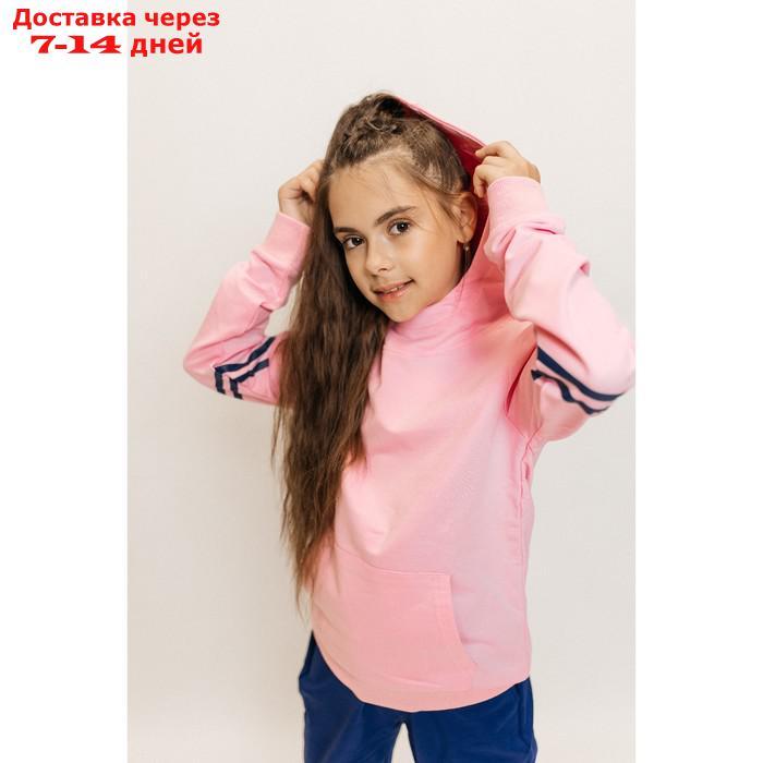 Костюм спортивный для девочек Isee, рост 164-170 см, цвет розовый, синий - фото 6 - id-p226872543