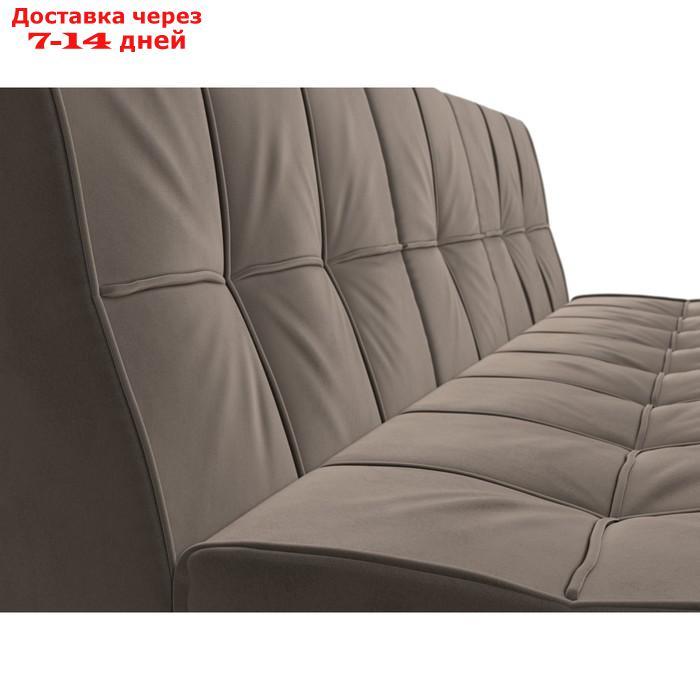 Прямой диван "Винсент", механизм книжка, велюр, цвет коричневый - фото 5 - id-p226922030