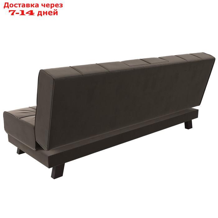 Прямой диван "Винсент", механизм книжка, велюр, цвет коричневый - фото 9 - id-p226922030