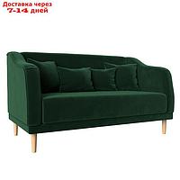 Кухонный диван "Киото", без механизма, велюр, цвет зелёный