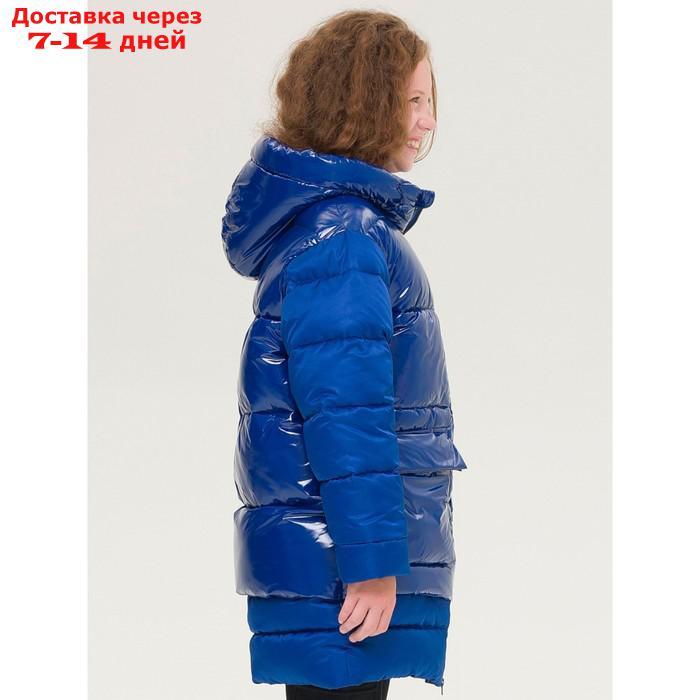 Пальто для девочек, рост 146 см, цвет синий - фото 4 - id-p226934639