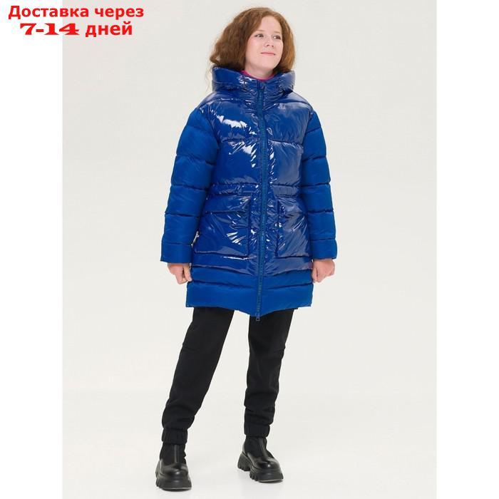 Пальто для девочек, рост 146 см, цвет синий - фото 8 - id-p226934639