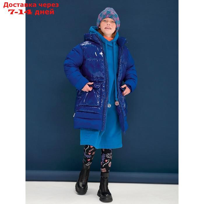 Пальто для девочек, рост 146 см, цвет синий - фото 9 - id-p226934639