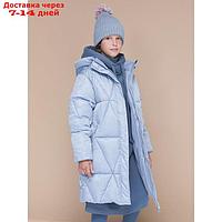 Пальто для девочек, рост 128 см, цвет серый