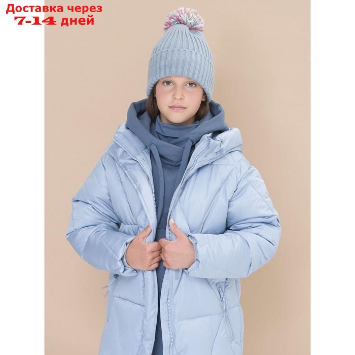Пальто для девочек, рост 128 см, цвет серый - фото 8 - id-p226934648