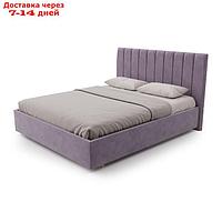 Кровать "Алькасар" без ПМ, 160×200 см, премиум велюр, цвет бутоны вишни