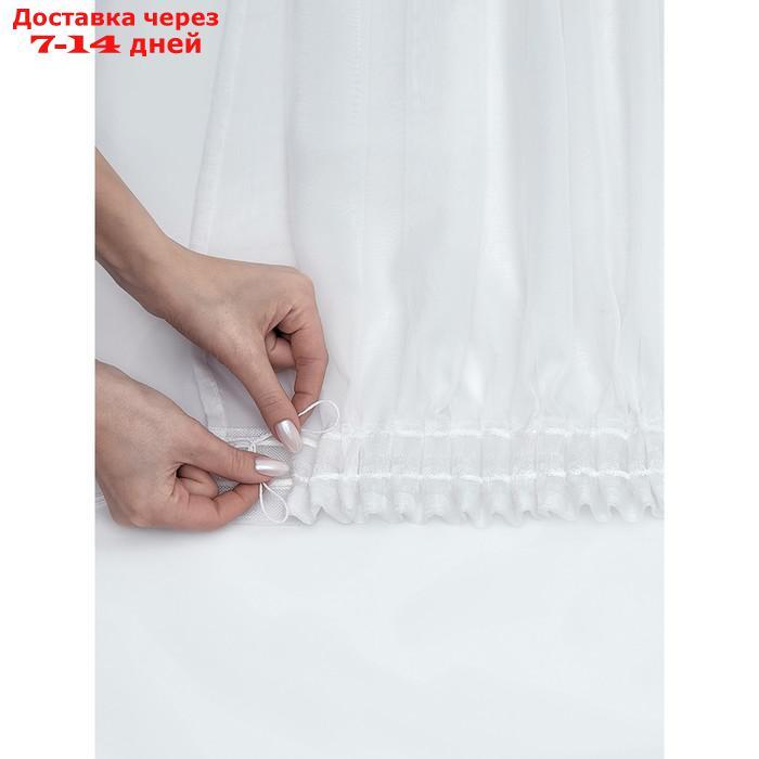 Тюль "Марио", размер 500x280 см, цвет белый - фото 8 - id-p226927528
