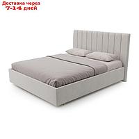 Кровать "Алькасар" без ПМ, 200×200 см, премиум велюр, цвет лунный луч