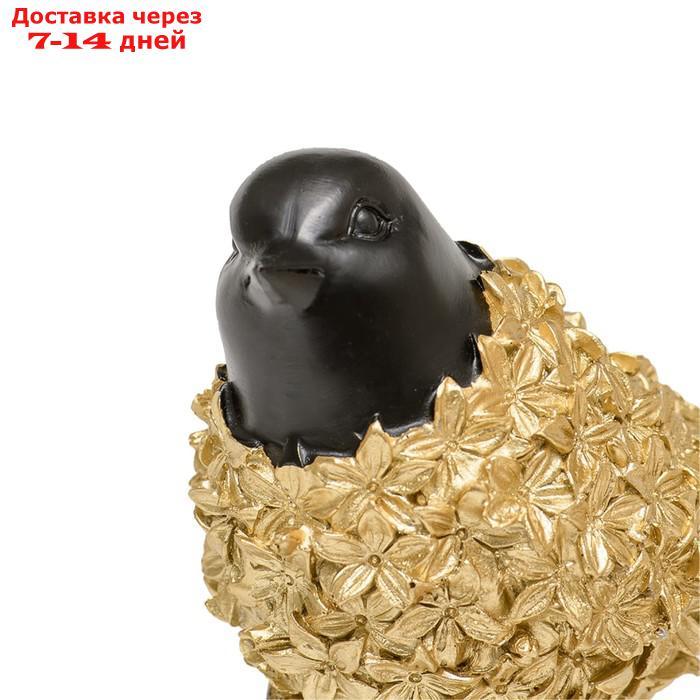 Декоративная "Птица", 160×80×150 мм, цвет золотой / чёрный - фото 2 - id-p226923863