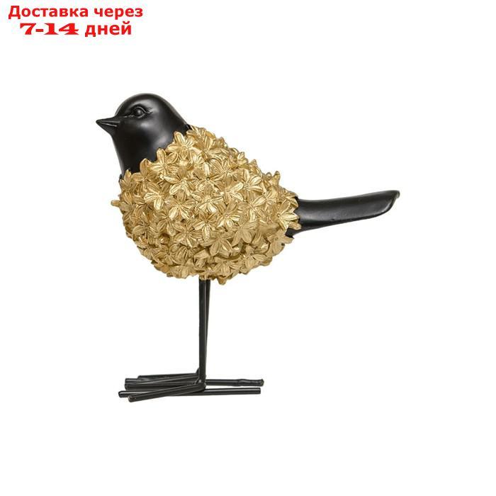 Декоративная "Птица", 160×80×150 мм, цвет золотой / чёрный - фото 3 - id-p226923863