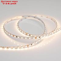 Светодиодная лента Arlight 5х1 мм, 5 м, IP20, 2835, 120 LED/м, 9 Вт/м, 24 В, 3000К, свечение тёплое белое