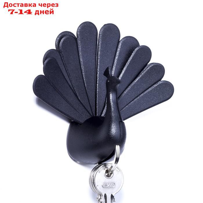 Ключница Qualy Peacock, цвет чёрный - фото 1 - id-p226927600