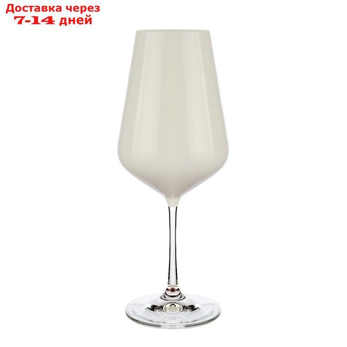 Набор бокалов для вина Crystalex "Сандра", 450 мл, 6 шт, цвет белый - фото 1 - id-p226908466
