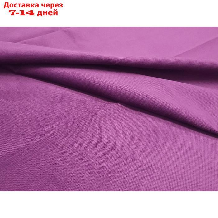Угловой диван "Майами Long", правый, механизм еврокнижка, микровельвет, фиолетовый/чёрный - фото 10 - id-p226922182