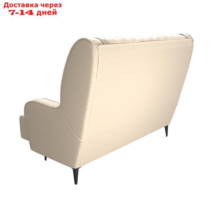 Прямой диван "Неаполь", 2-х местный, без механизма, экокожа, цвет бежевый - фото 6 - id-p226922453