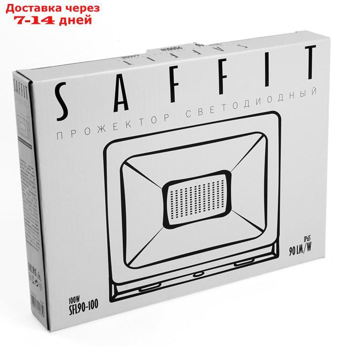 Прожектор светодиодный Saffit, SFL90-100, IP65, 100 Вт, 235х175.5х28.5 мм, свечение дневное - фото 6 - id-p226913162