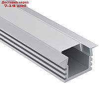 Алюминиевый профиль встраиваемый Led Strip ALM006S-2M, 200х2,2х1,2 см, цвет серебро