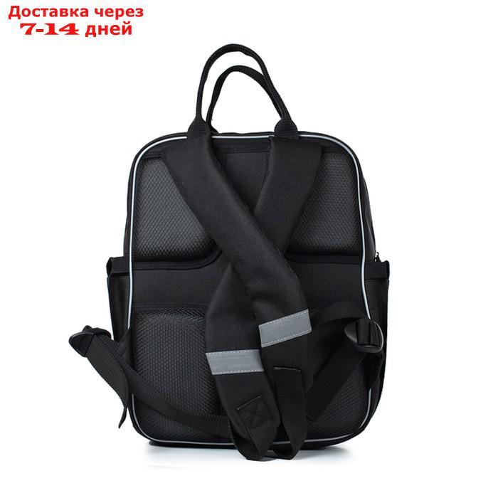Рюкзак школьный, синтетическая ткань, 300x390x115 см, ЧЕРНЫЙ - фото 3 - id-p226934866