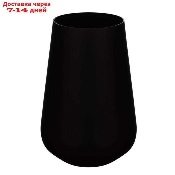 Набор стаканов Crystalex "Сандра", 380 мл, 6 шт, цвет матовый чёрный - фото 1 - id-p226908633