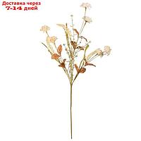 Искусственный цветок "Гвоздика луговая", высота 75 см, цвет светло-жёлтый