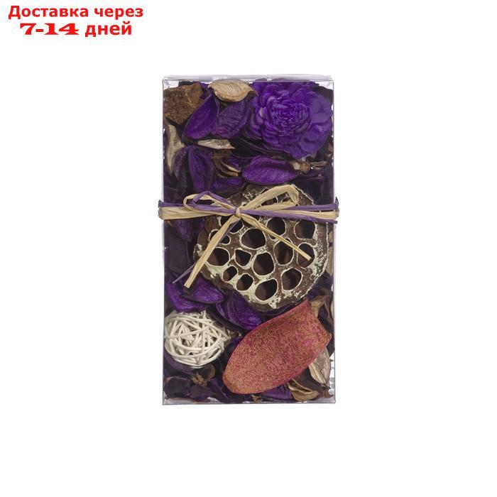 Набор сухоцветов из натуральных материалов с ароматом лаванды "Вещицы", короб 20×10,5×6 см - фото 1 - id-p226928055