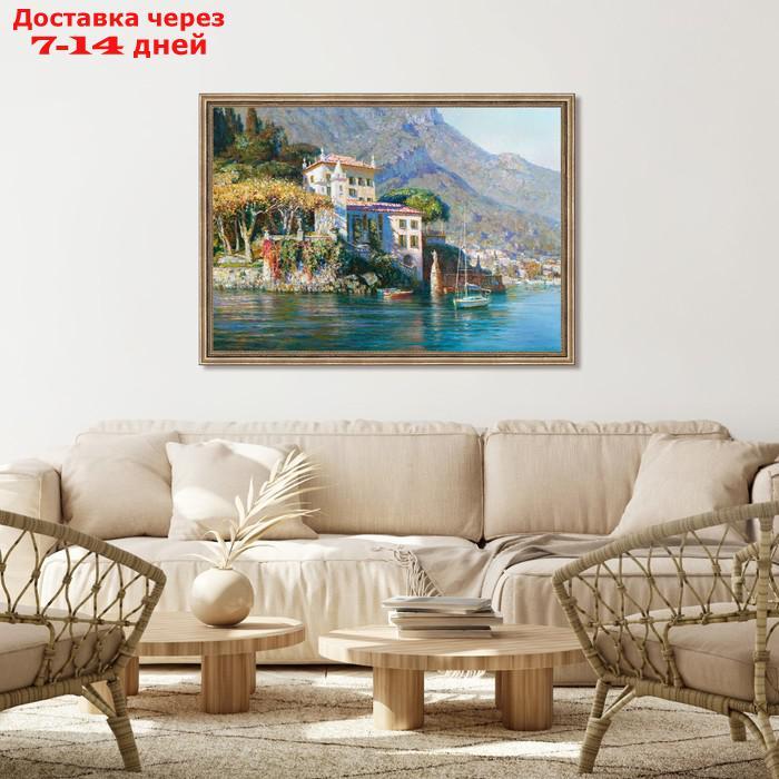 Репродукция картины "Берег Италии", 70х100 см, рама 56-014 - фото 3 - id-p226924383
