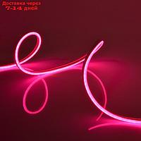 Гибкий неон Uniel, 6х12 мм, IP67, 5 м, 120 LED/м, 12 В, свечение розовое